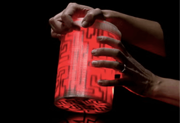 The patented 3D-printed tamper-evident container with inlaid fiber optics